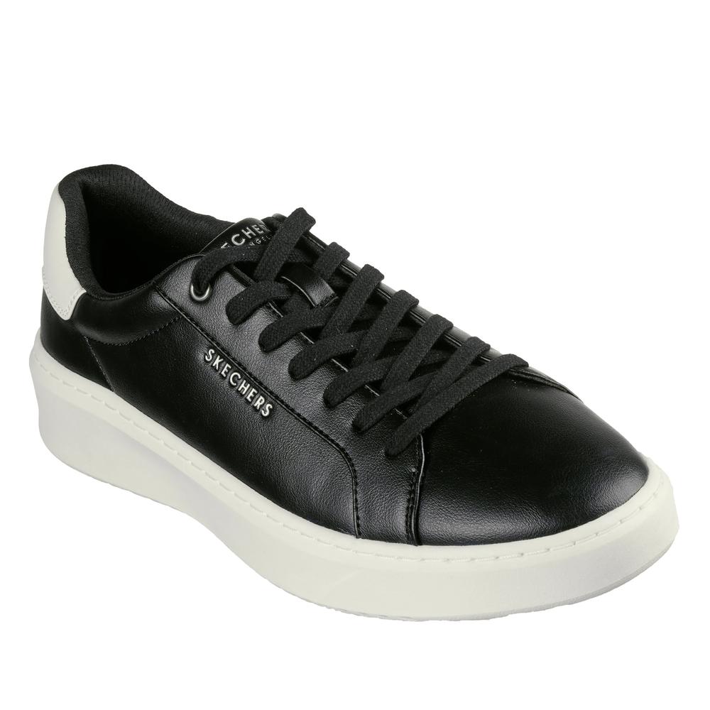 Buty męskie Skechers Court Break - Suit Sneaker 183175BLK - czarne