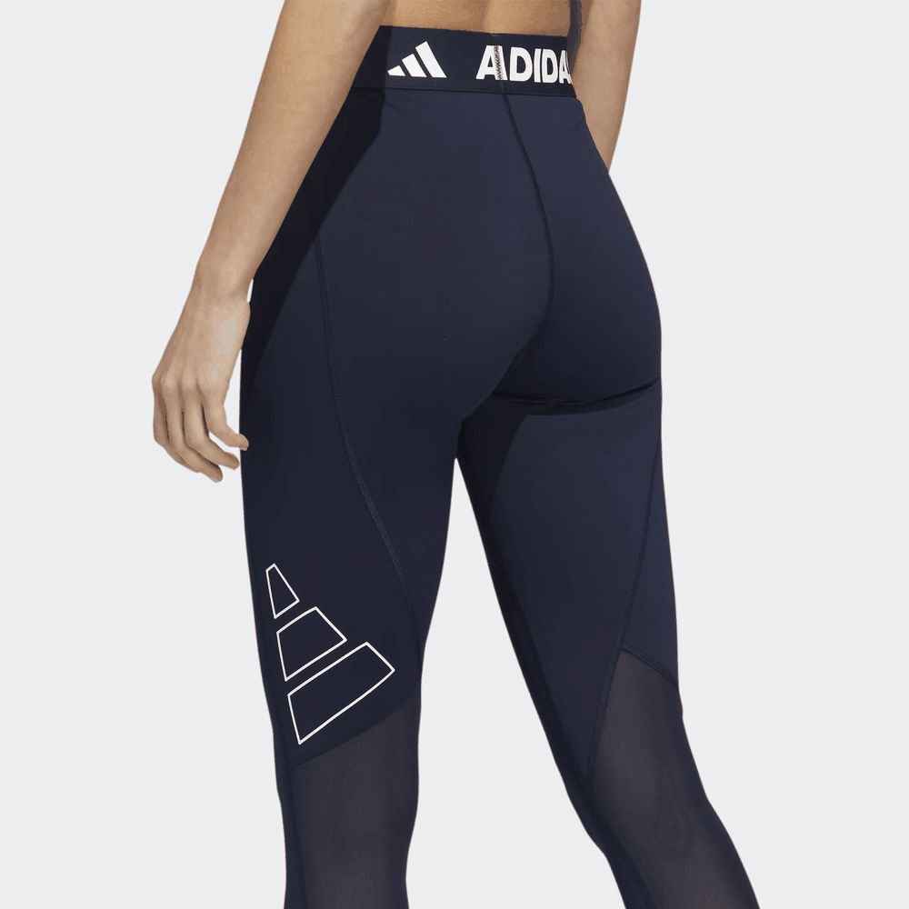 Legginsy adidas Techfit Logo Graphic Long HD1987 - granatowe