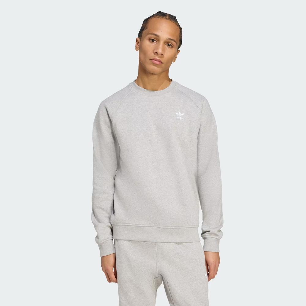 Bluza męska adidas Originals Trefoil Essentials Crew JY6140 - szara