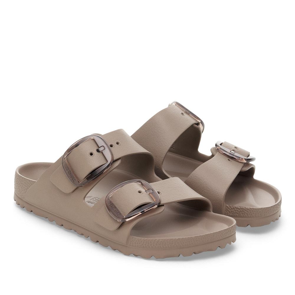 Klapki damskie Birkenstock Arizona Big Buckle 1030389 - szare