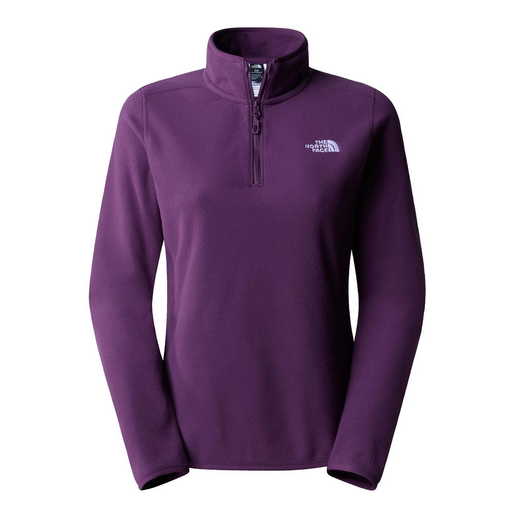 Bluza The North Face 100 Glacier 1/4 Zip Fleece 0A855MV6V1 - fioletowa
