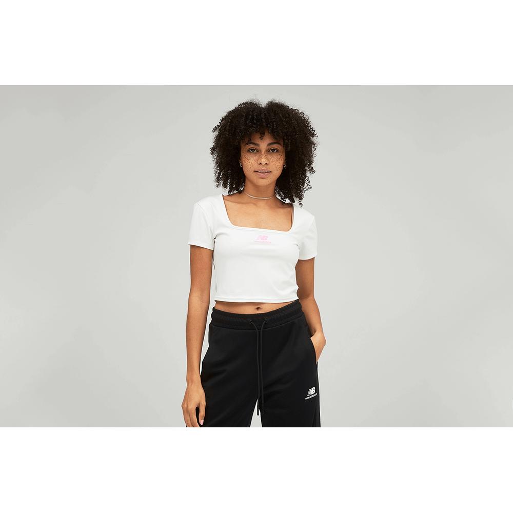 Koszulka New Balance WT21502SST - kremowa