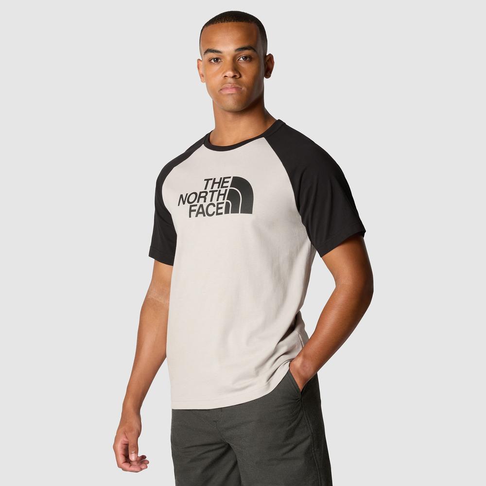 Koszulka The North Face Raglan Easy 0A87N7PI61 - biało-czarna