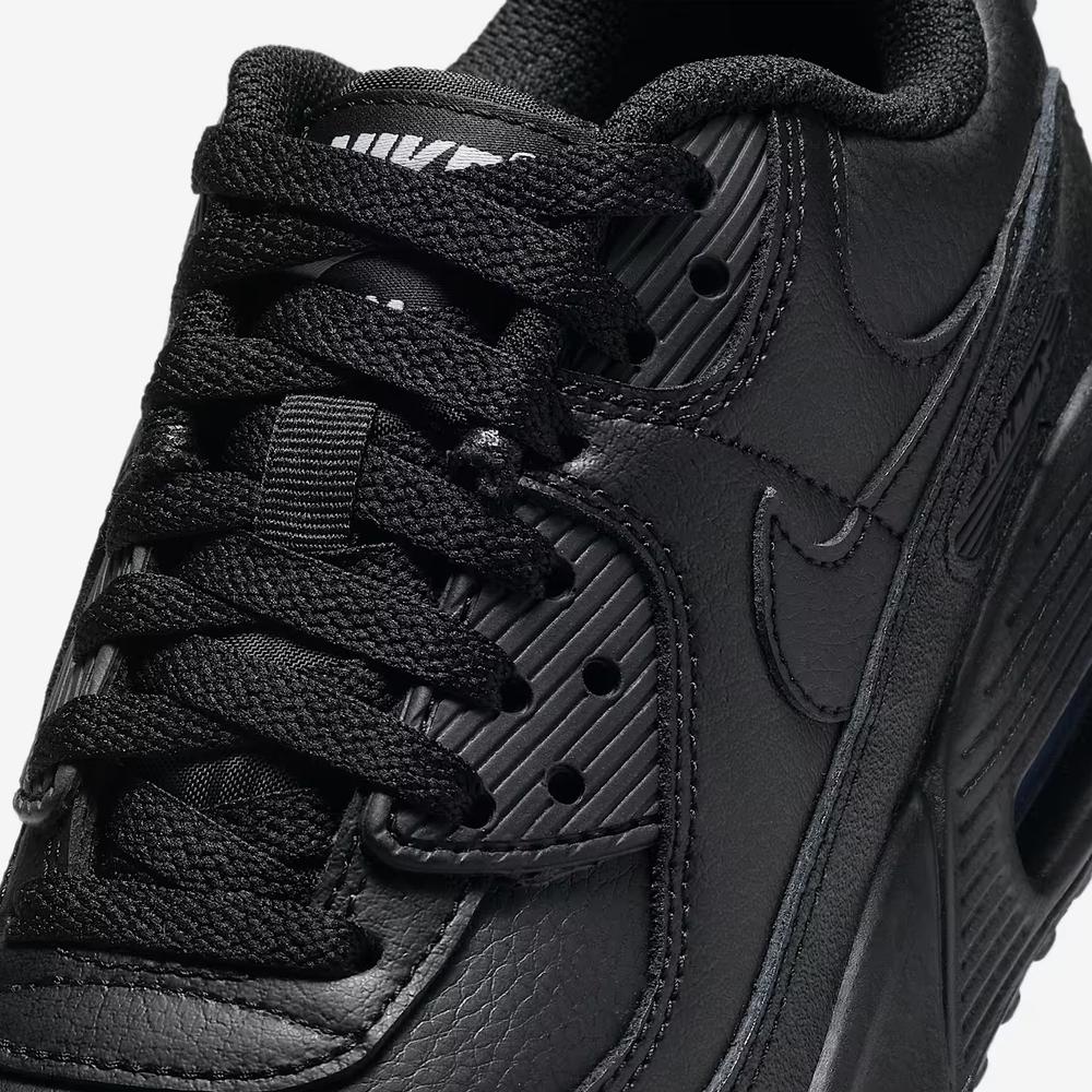 Buty młodzieżowe Nike Air Max 90 Leather CD6864-028 - czarne