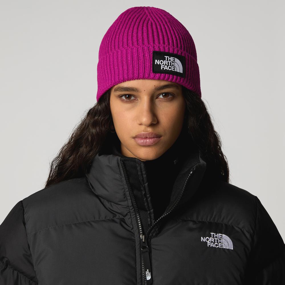 Czapka The North Face Logo Box Beanie 0A3FJX1I71 - różowa