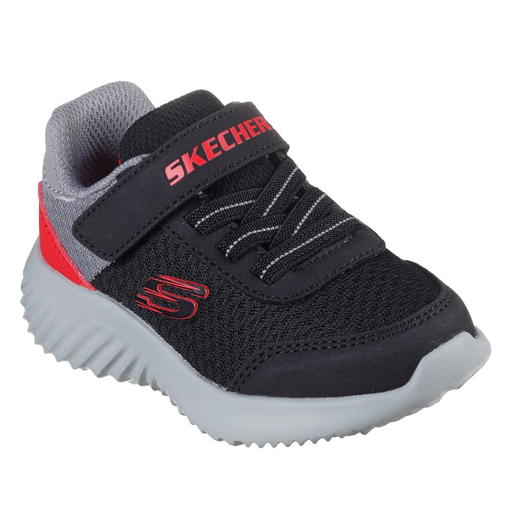 Buty dziecięce Skechers Bounder Trekzic 403908NBKRD - czarno-szare