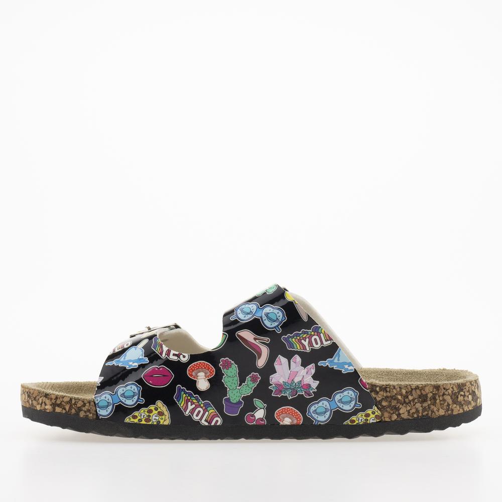 Klapki Lee Cooper LCW-23-35-1906K - czarne