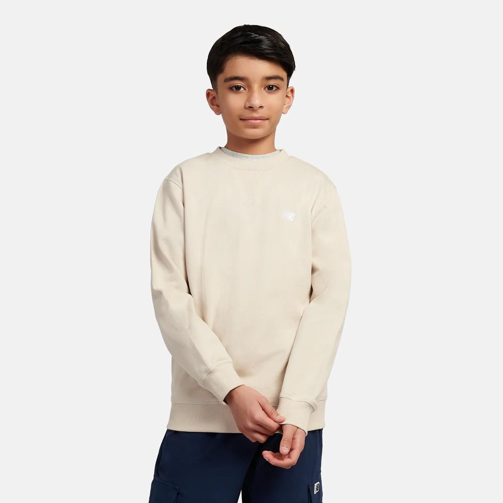 Bluza dziecięca New Balance LAKB0055TWF - beżowa
