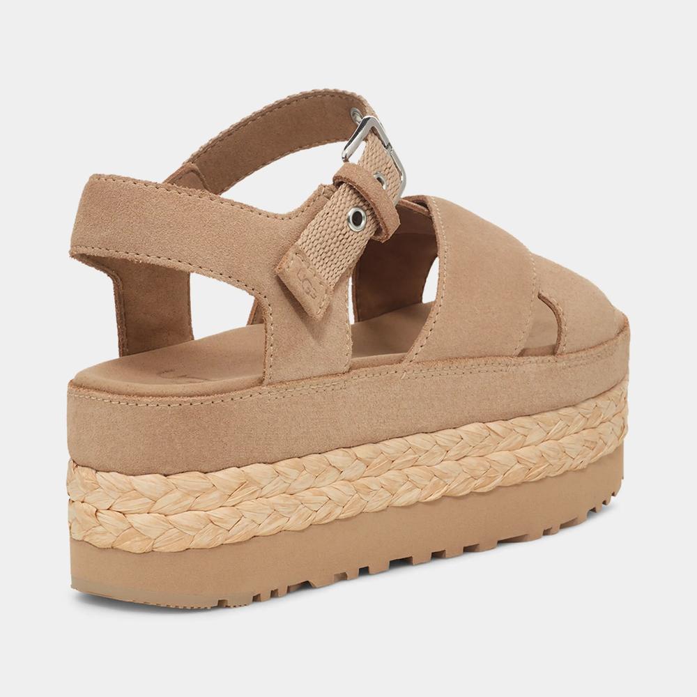 Sandały Ugg Aubrey Platform Sandal 1152711-SAN - beżowe