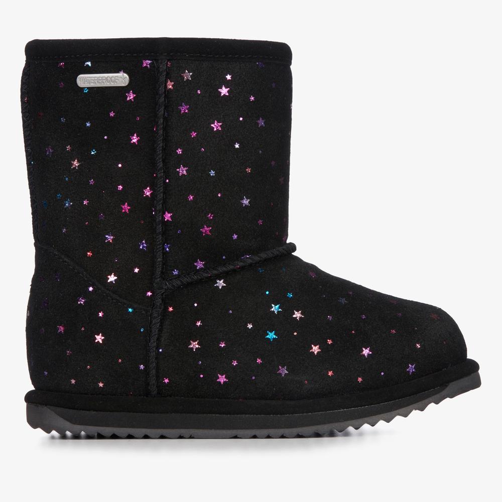 Buty dziecięce Emu Australia Sparkle Brumby K13100BLAK - czarne