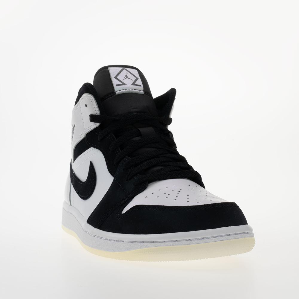 Buty męskie Air Jordan 1 Mid SE DH6933-100 - biało-czarne
