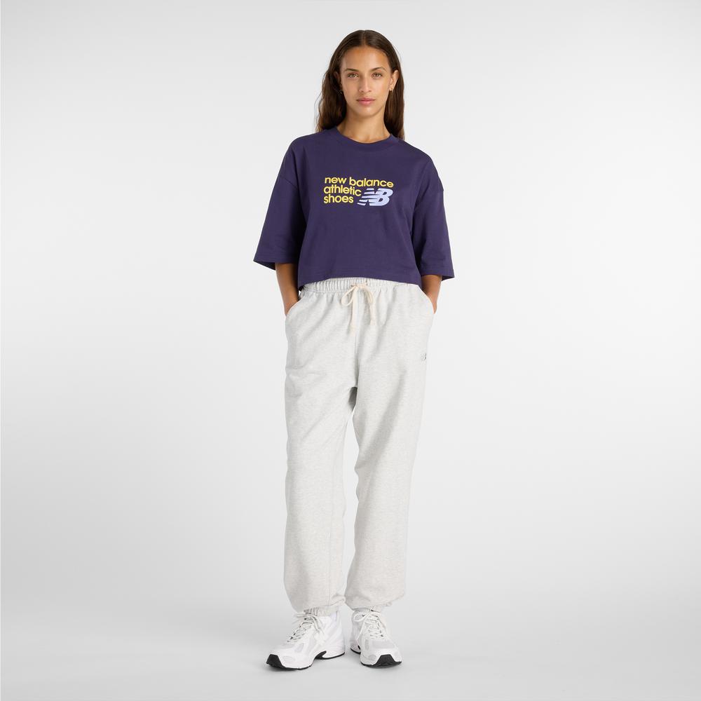 Koszulka damska New Balance WT51908BOY - fioletowa