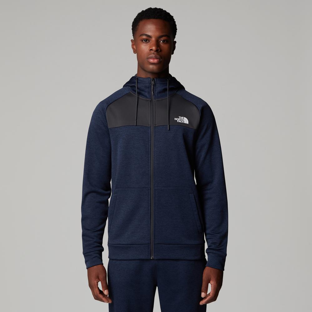 Bluza męska The North Face Reaxion Fleece Full-Zip Hoodie 0A8CNP9U21 - granatowo-czarna