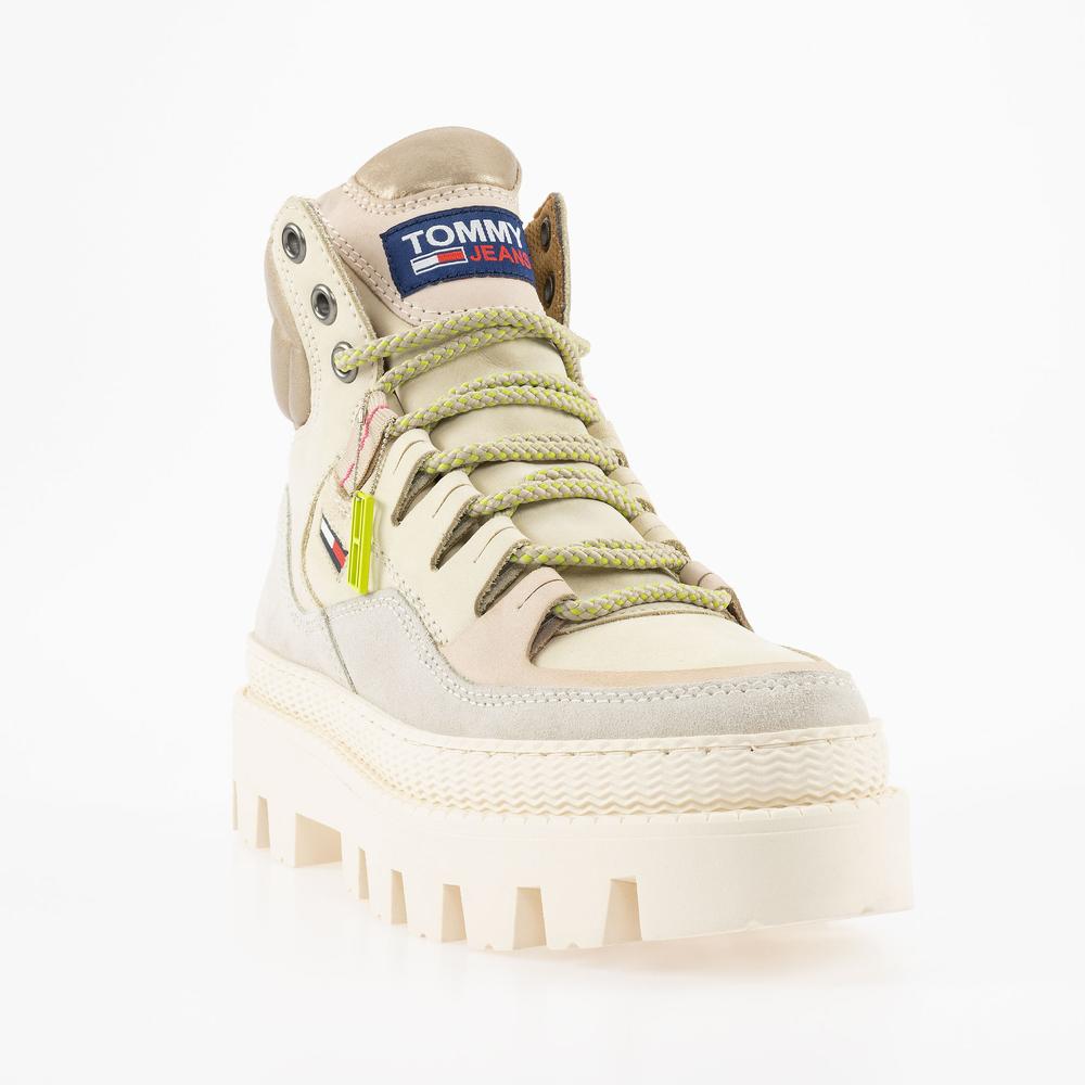 Buty Tommy Jeans Hybrid Boot EN0EN01596-ACE - beżowe
