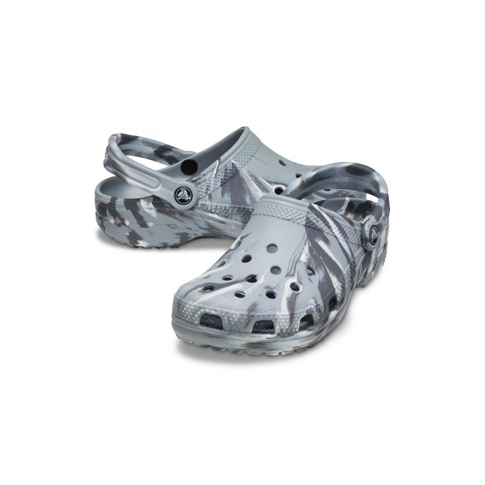 Klapki Crocs Classic Marbled Clog 206867-0ES - szare