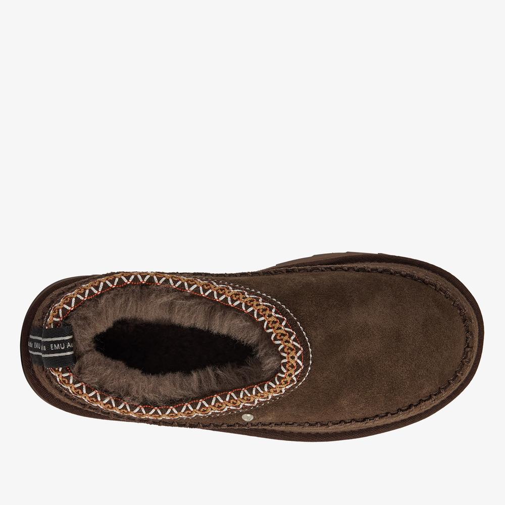 Buty damskie Emu Australia Sharky Adventure Scuff W13239CHOC - brązowe