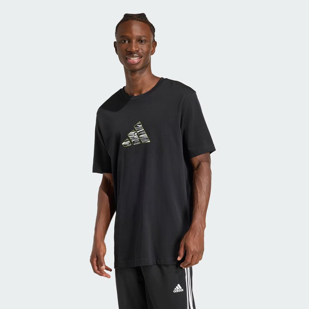 Koszulka męska adidas Camo Expolorer Graphic JZ7500 - czarna