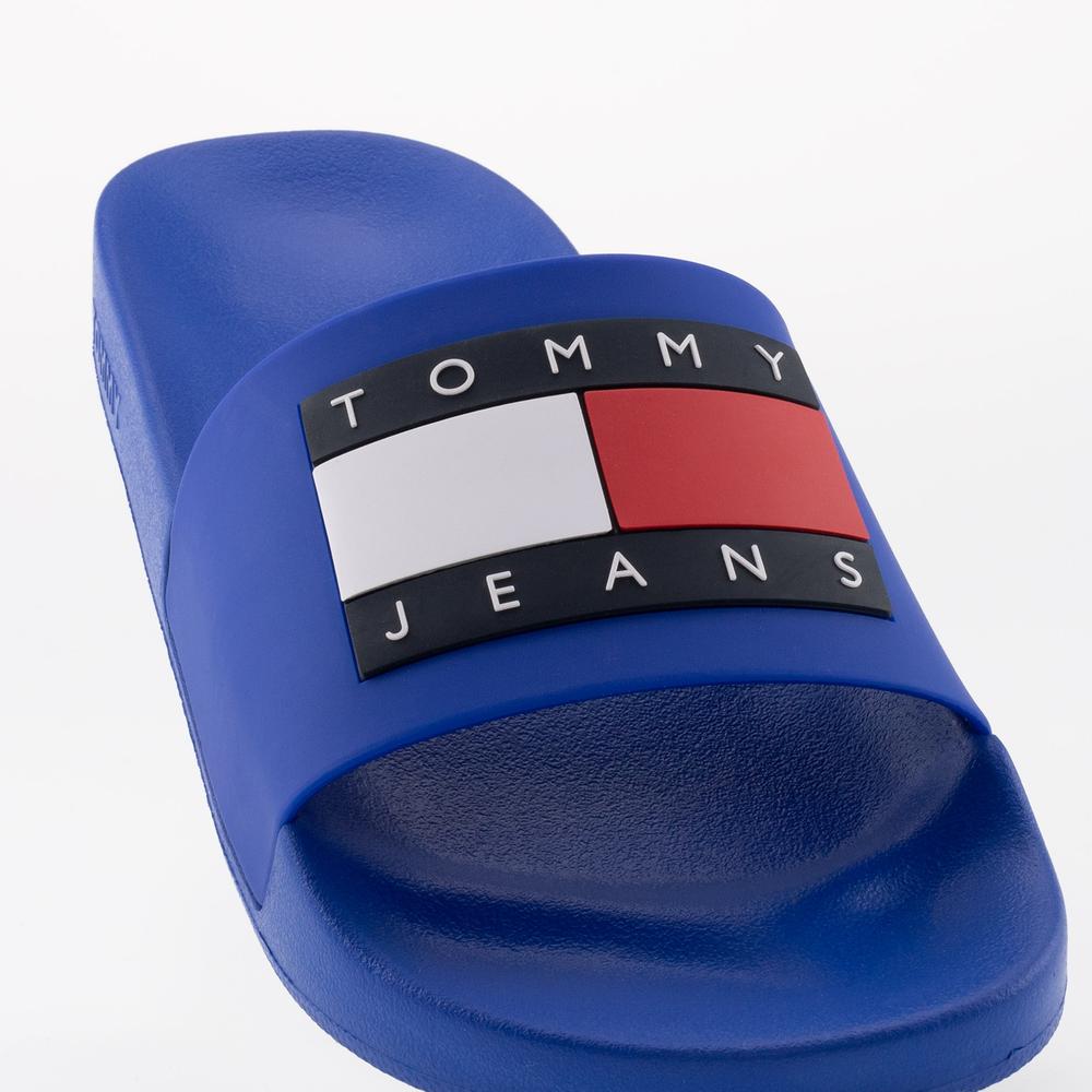 Klapki Tommy Jeans Pool Slide EM0EM01191-C66 - granatowe