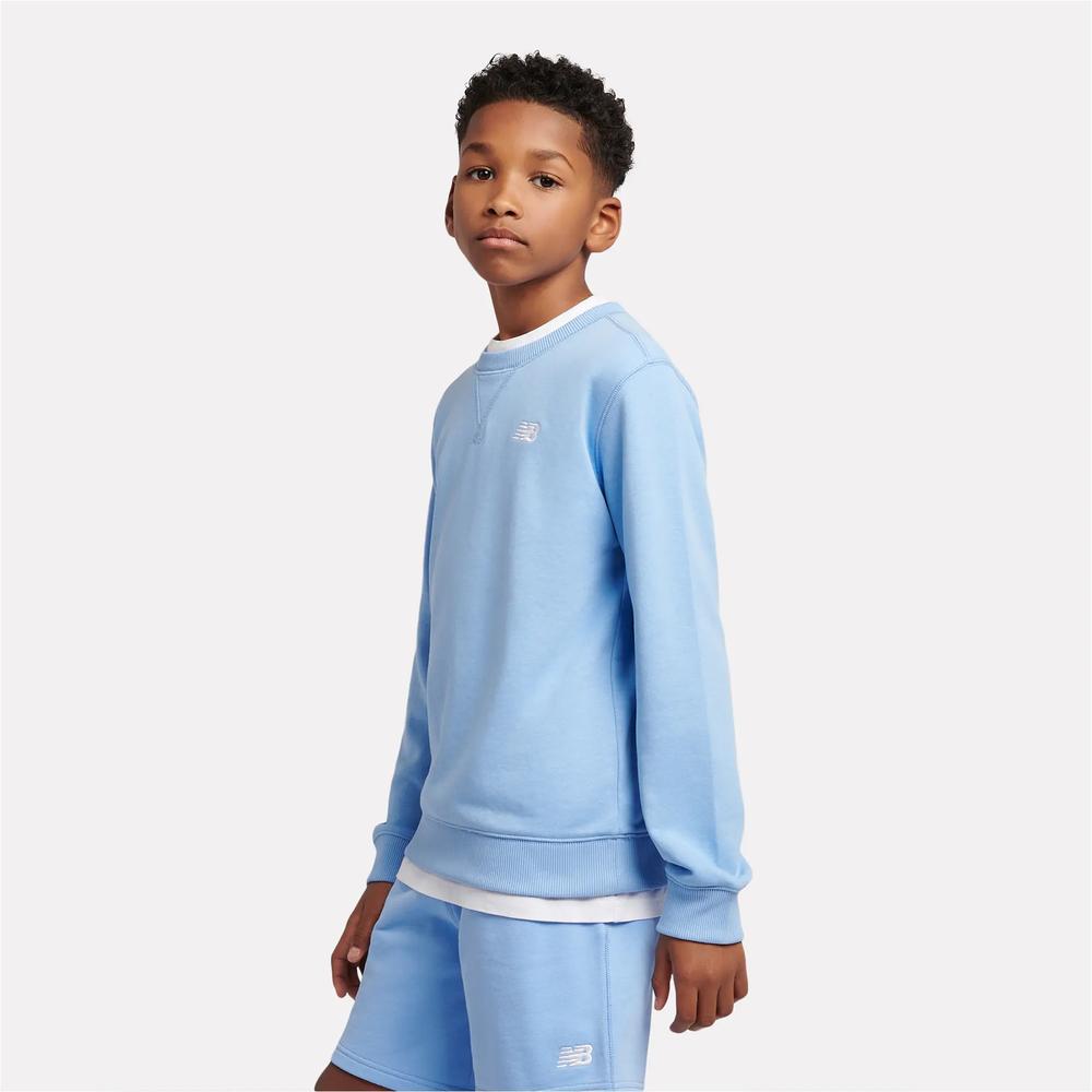 Bluza dziecięca New Balance LAKB0055ELE - niebieska