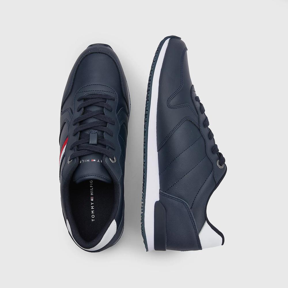 Buty Tommy Hilfiger Iconic Runner Leather FM0FM04281-DW5 - granatowe