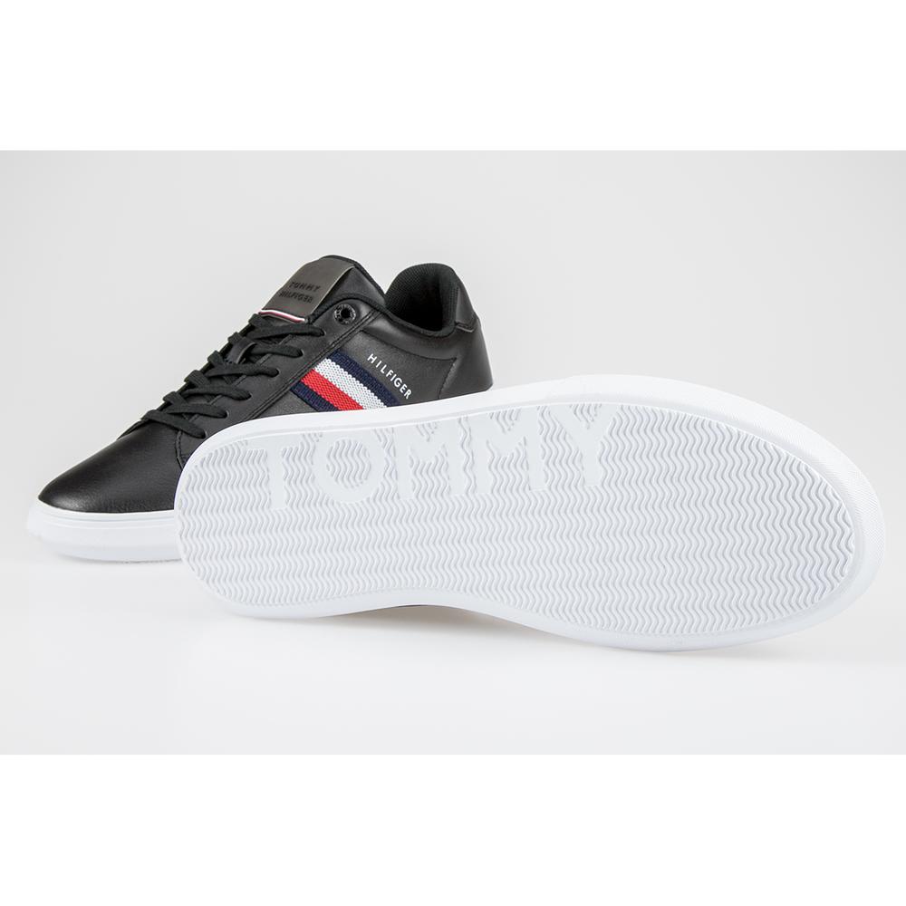 Tommy Hilfiger Essential Leather Cupsole Trainers > FM0FM03424-BDS
