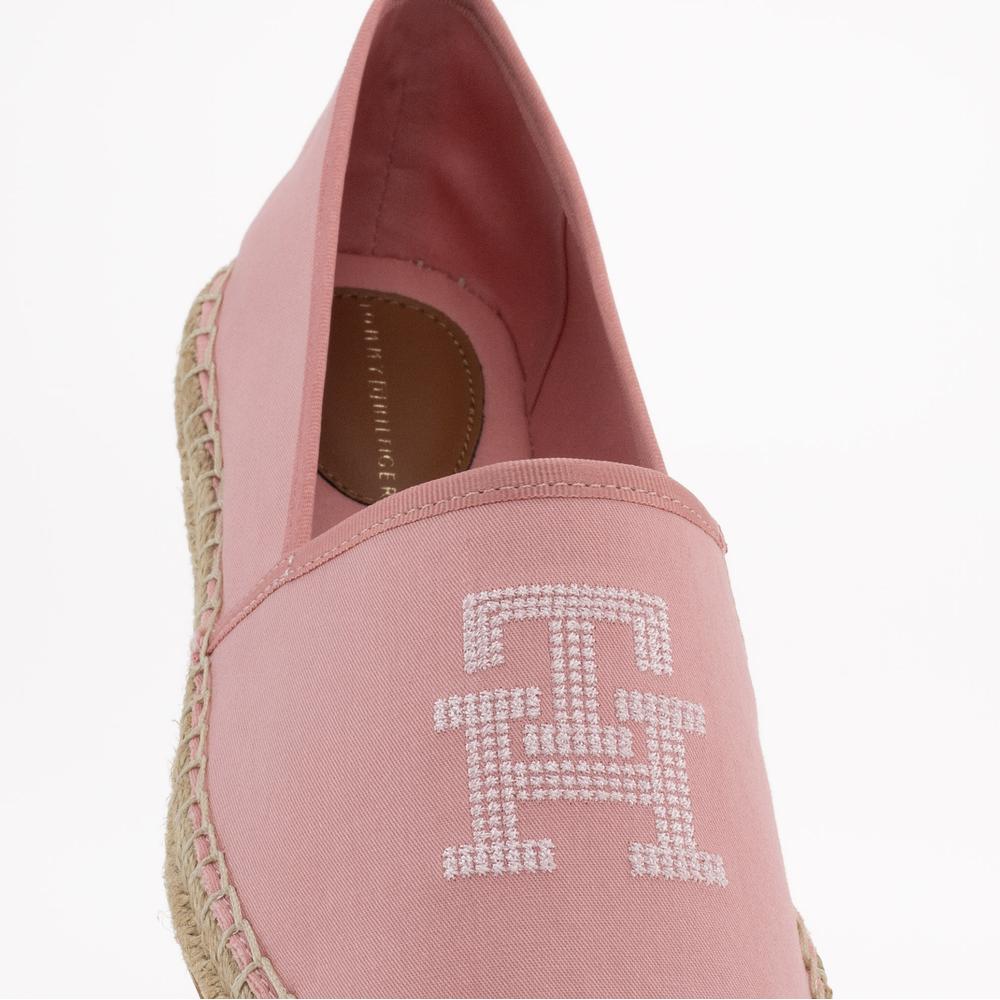 Buty Tommy Hilfiger Embroidered Espadrille FW0FW07101-TQS - różowe