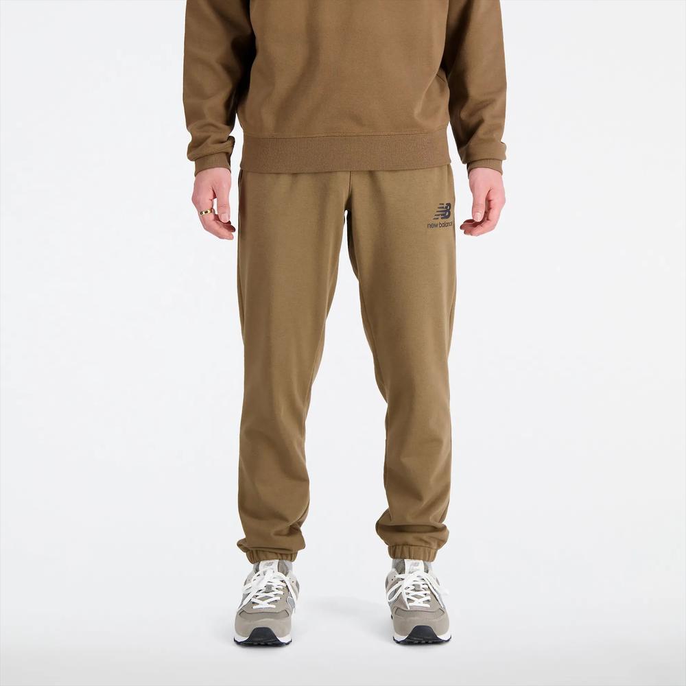 Spodnie New Balance MP31539DHE - brązowe