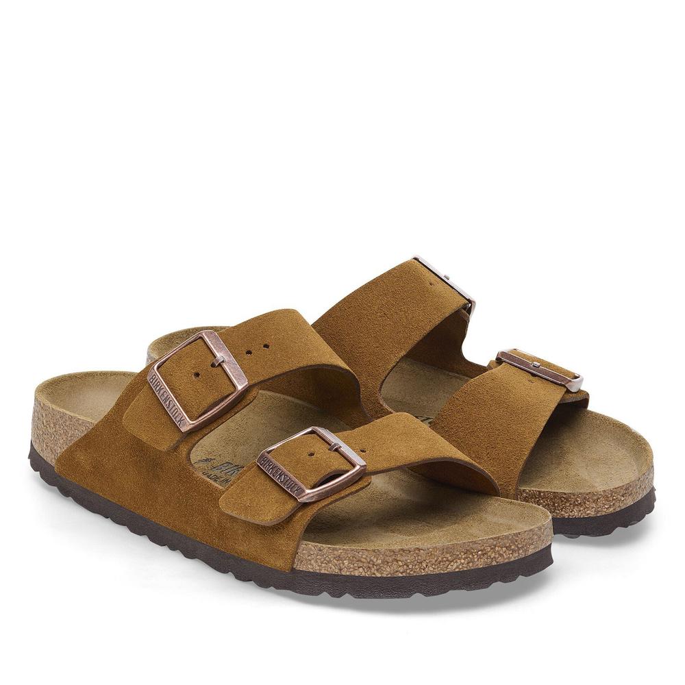 Klapki męskie Birkenstock Arizona 1027082 - brązowe