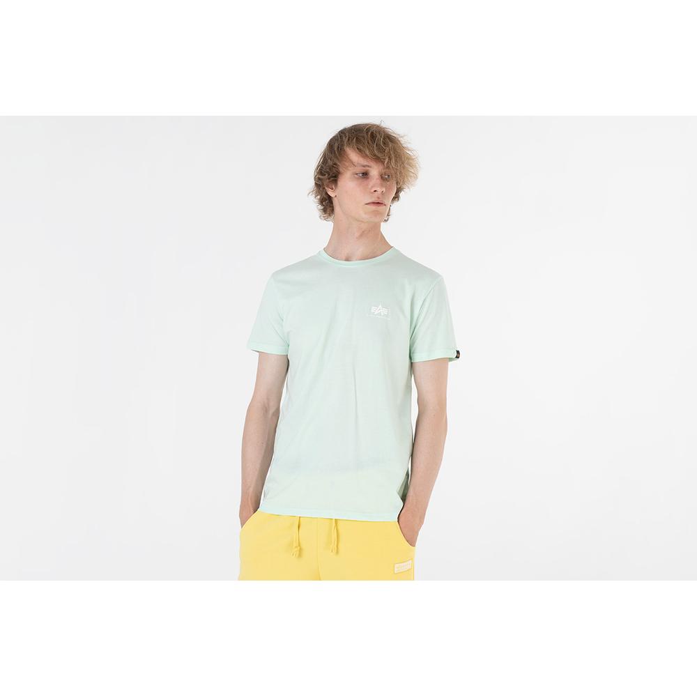 Koszulka Alpha Industries Basic T Small Logo 18850543 - zielona