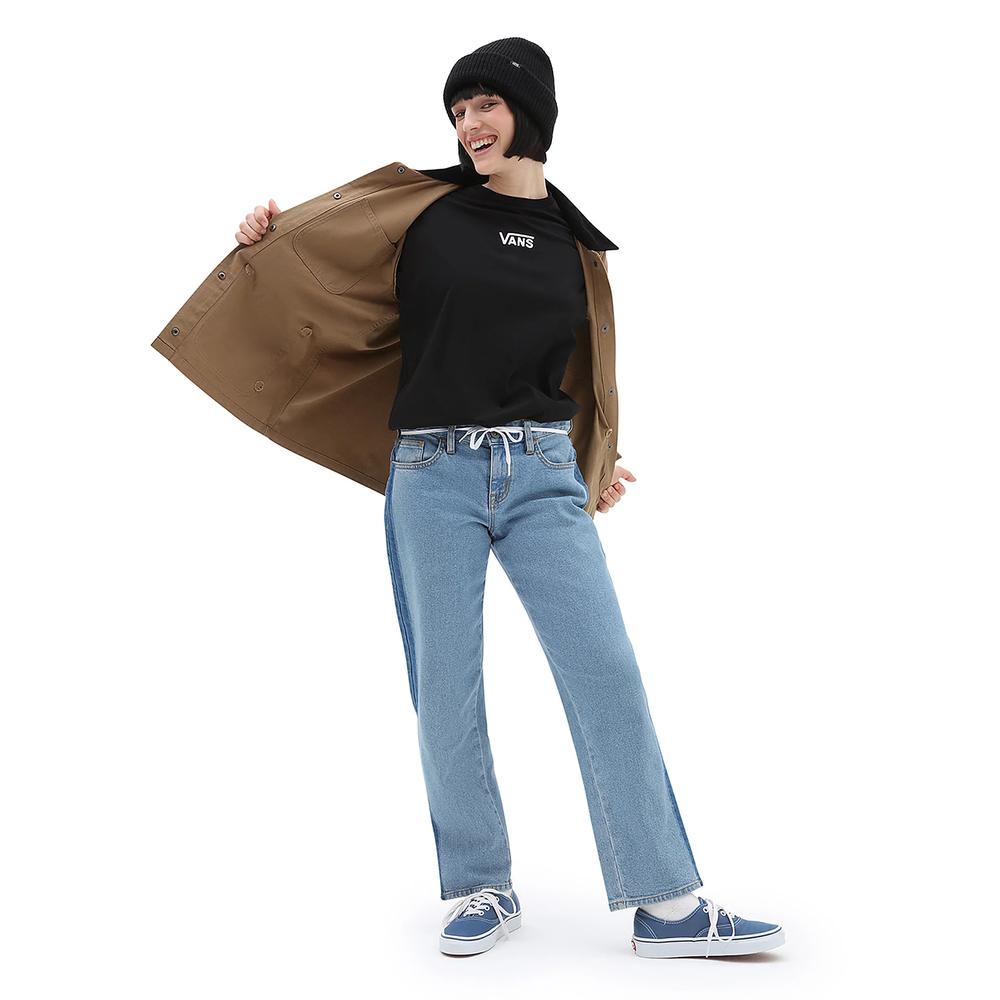 Koszulka Vans Flying V Oversized VN0A7YUTBLK1 - czarna