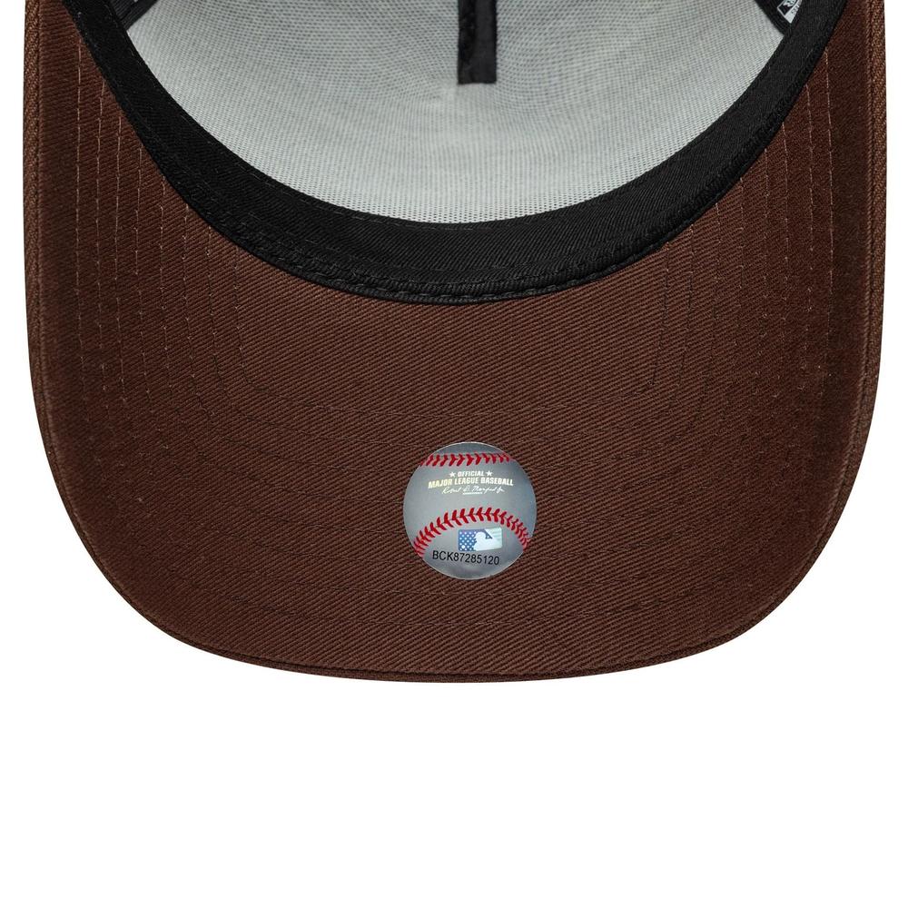 Czapka unisex New Era LA Dodgers MLB Outline Script 9FORTY E-Frame 60771811 - brązowa