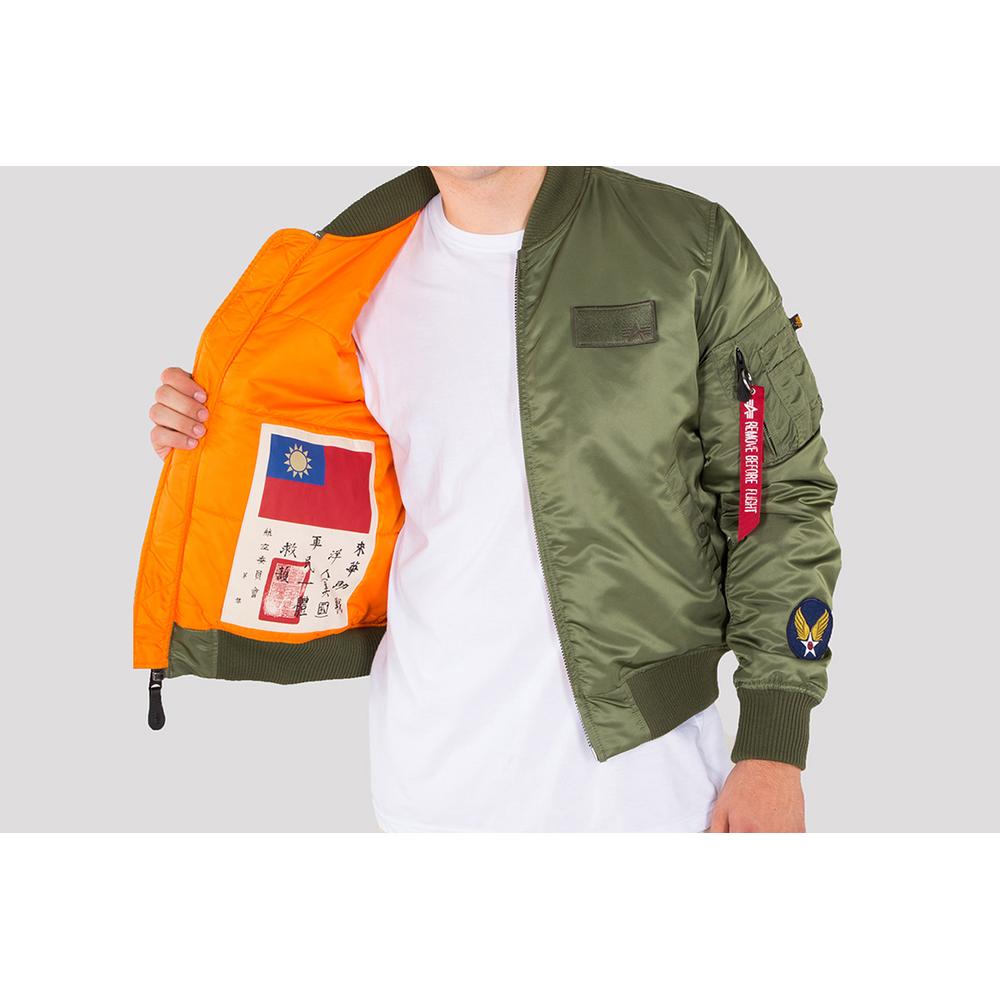 ALPHA INDUSTRIES MA-1 VF FLYING TIGER SAGE-GREEN > 17810301