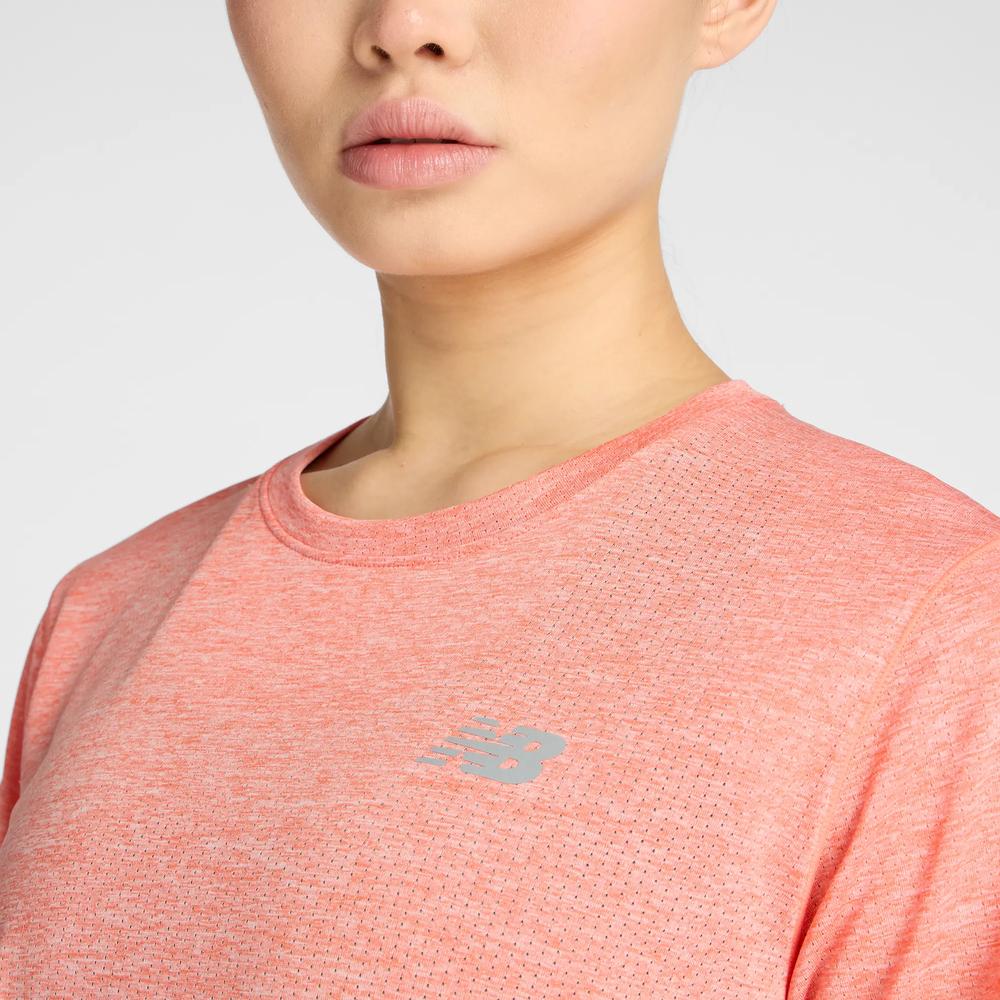 Koszulka damska New Balance WT41253FLE - pomarańczowa