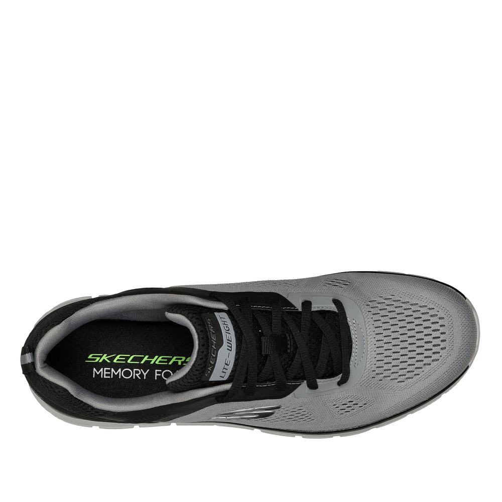 Buty męskie Skechers Track-Broader 232698GYBK - szare