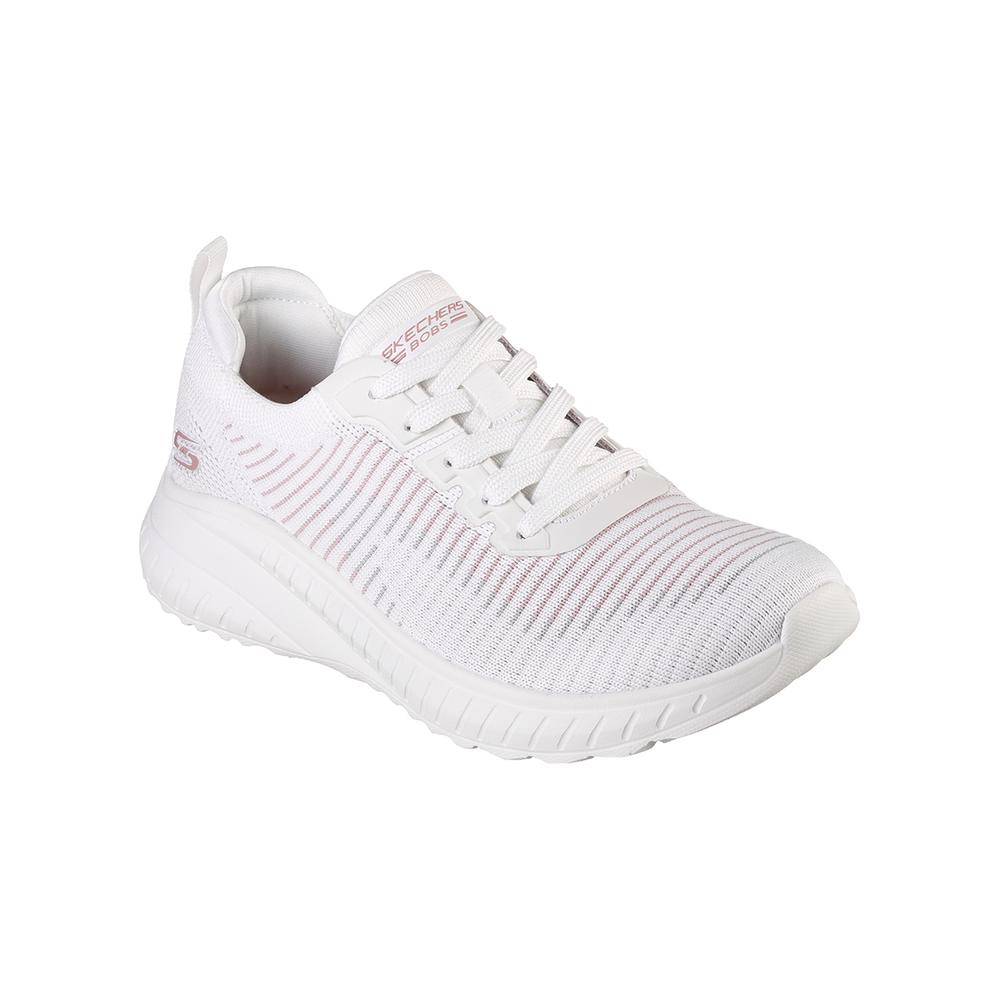 Buty Skechers Bobs Sport Squad Chaos Renegade Parade 117207WMLT - białe