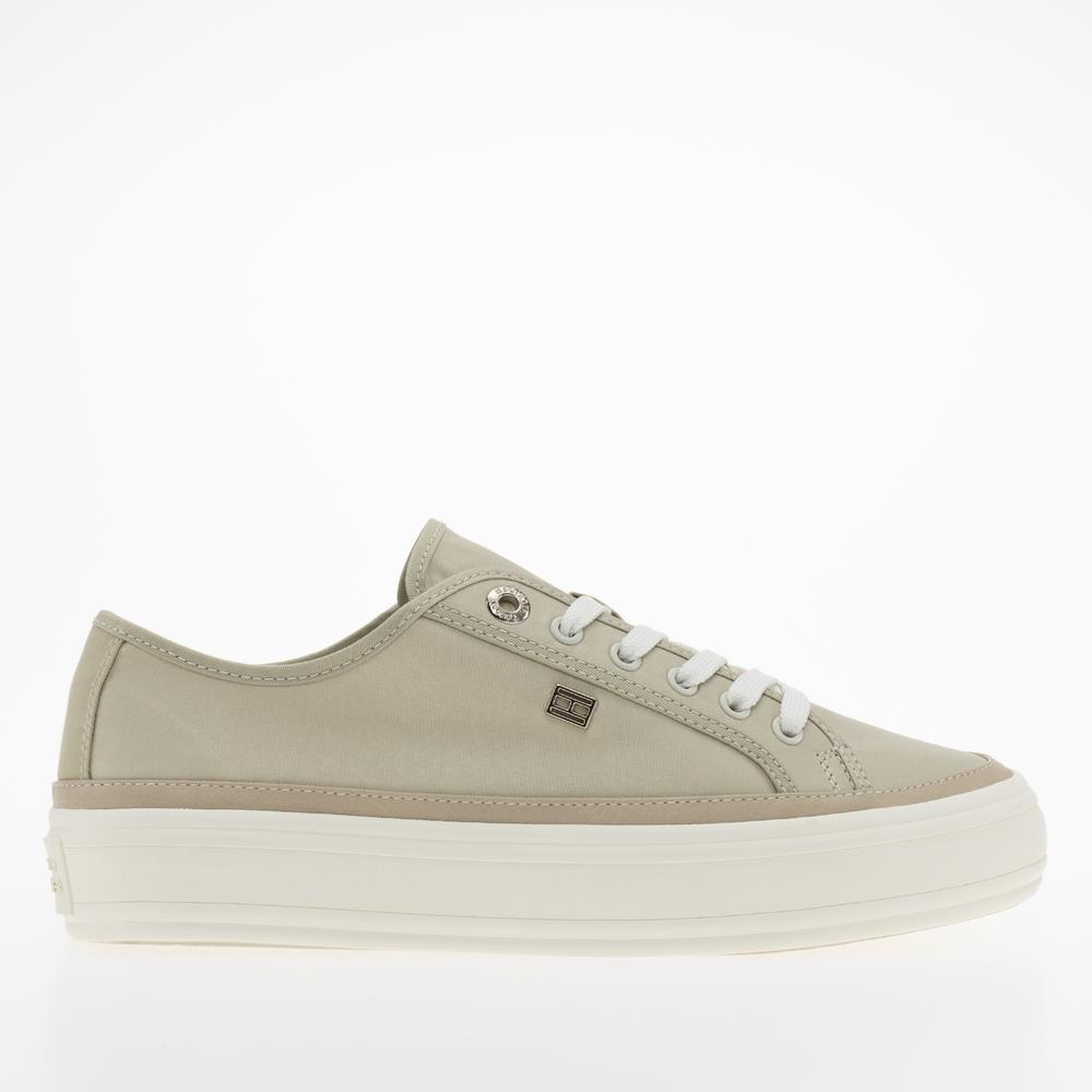 Buty Tommy Hilfiger Essential Vulcanized Canvas FW0FW07459-RBS - beżowe