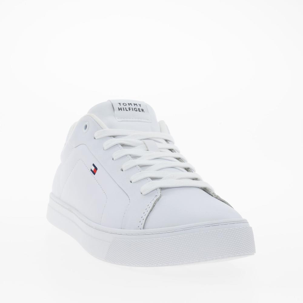 Buty Tommy Hilfiger Icon Court Leather FM0FM05317-YBS - białe