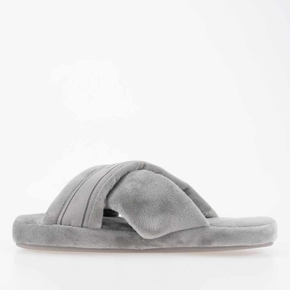 Kapcie Tommy Hilfiger Comfy Home Slippers With Straps FW0FW06587-PKG - szare