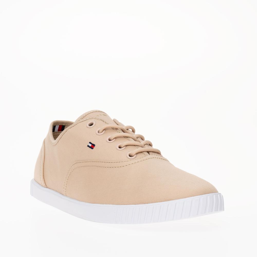 Buty Tommy Hilfiger Canvas Lace Up FW0FW07805-TRY - różowe