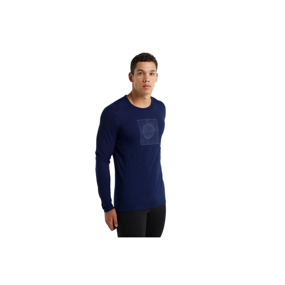 Icebreaker Merino 200 Oasis Long Sleeve Crewe Solar > 0A59KV4661