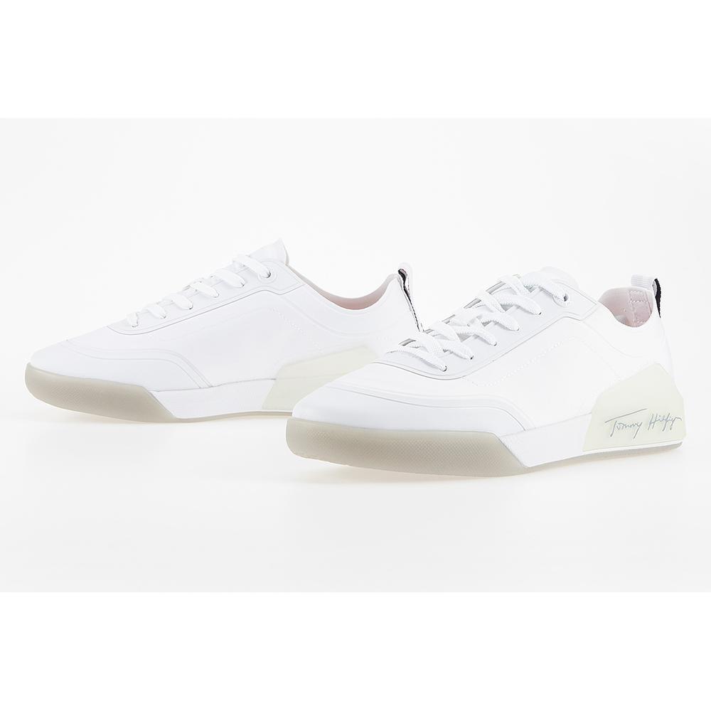 Buty Tommy Hilfiger Elevated Signature FW0FW06325-C1O - białe