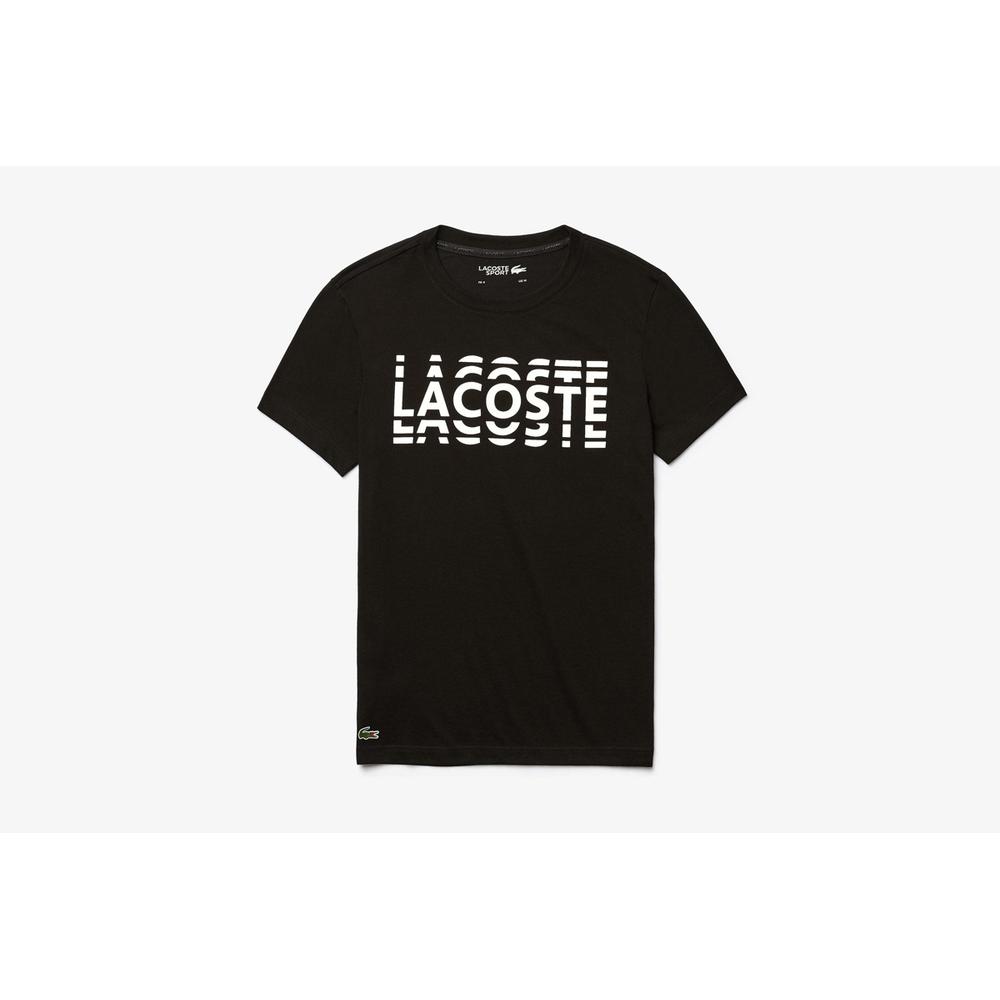 LACOSTE SPORT PRINTED COTTON BLEND T-SHIRT > TH4804-258