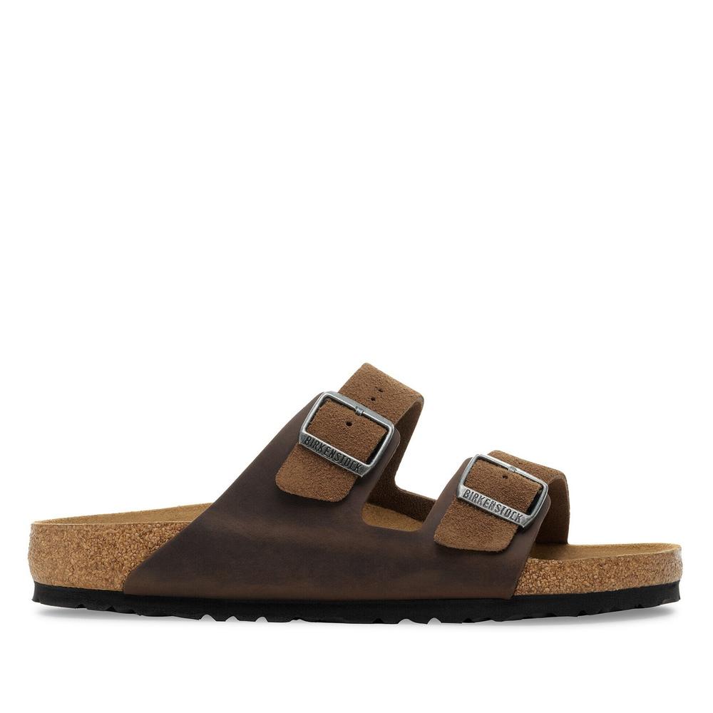 Klapki męskie Birkenstock Arizona 1030677 - brązowe