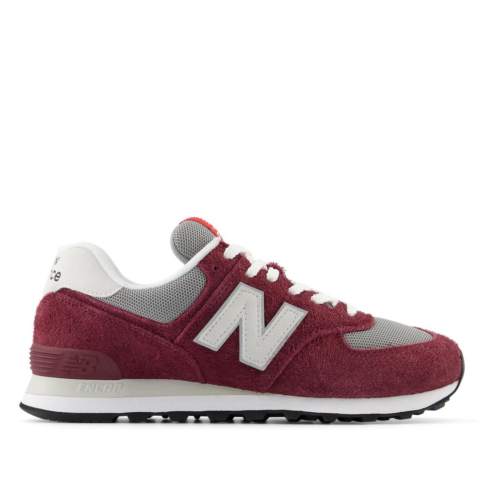 Buty New Balance U574BGH - bordowe