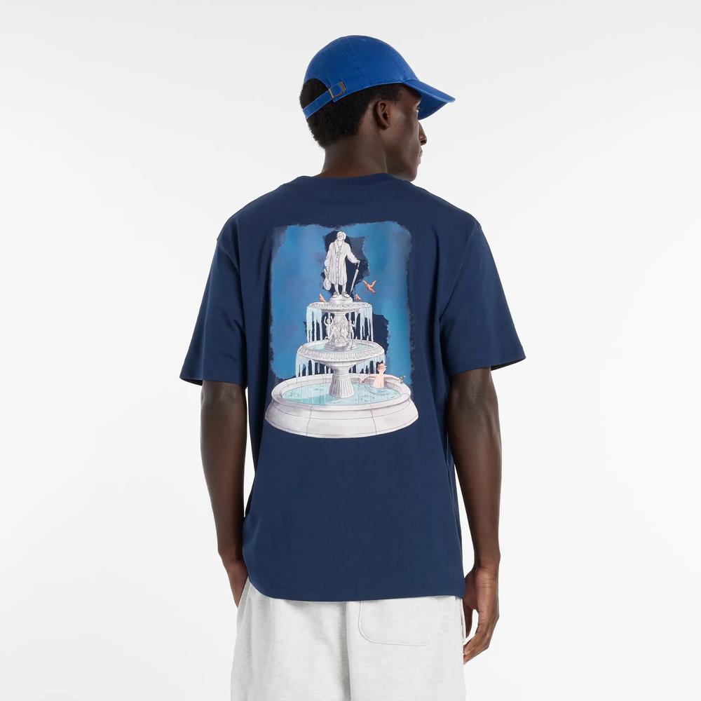 Koszulka męska New Balance MT61J9ICNNY - granatowa