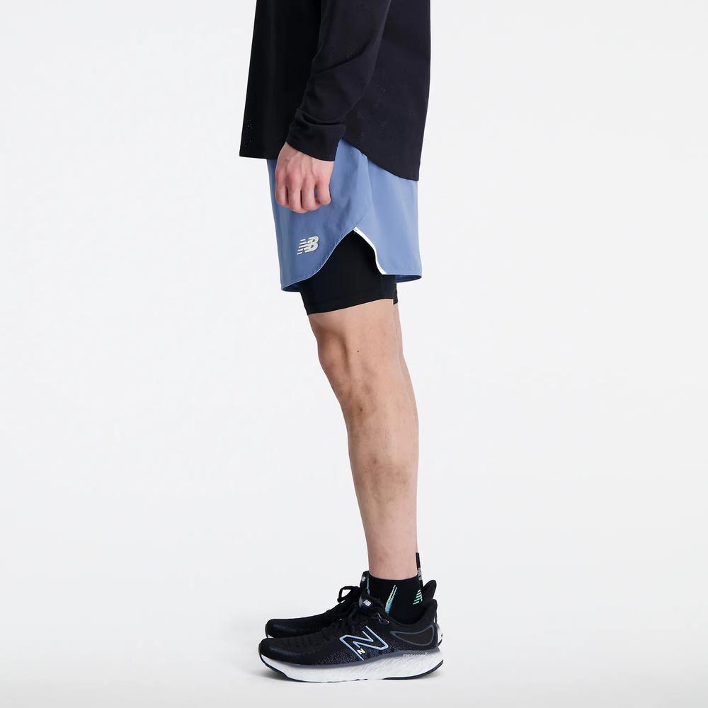 Spodenki New Balance MS33282MYL - niebieskie
