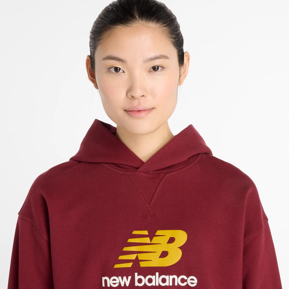 Bluza damska New Balance WT51501MHB - bordowa