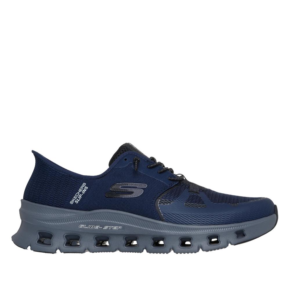 Buty męskie Skechers Slip-ins: Glide-Step Pro 232930NVCC - granatowe