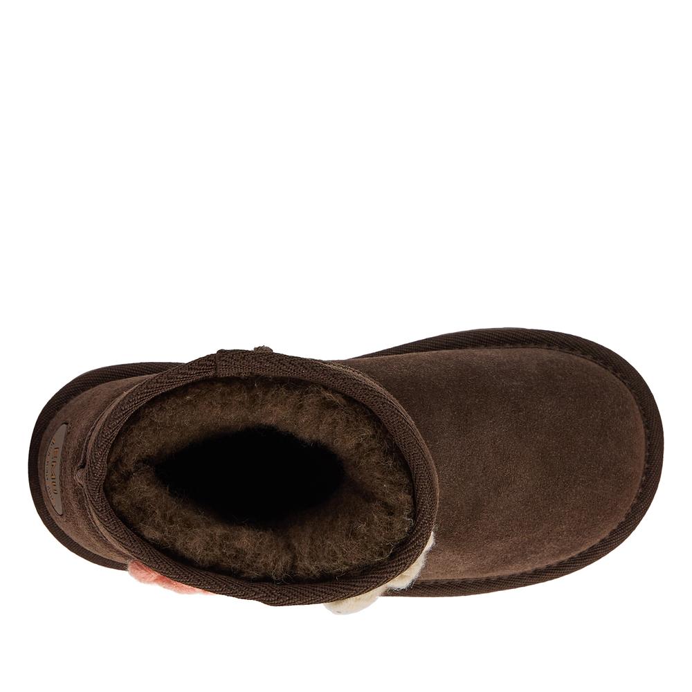 Buty dziecięce Emu Australia Daisy K13232CHOC - brązowe
