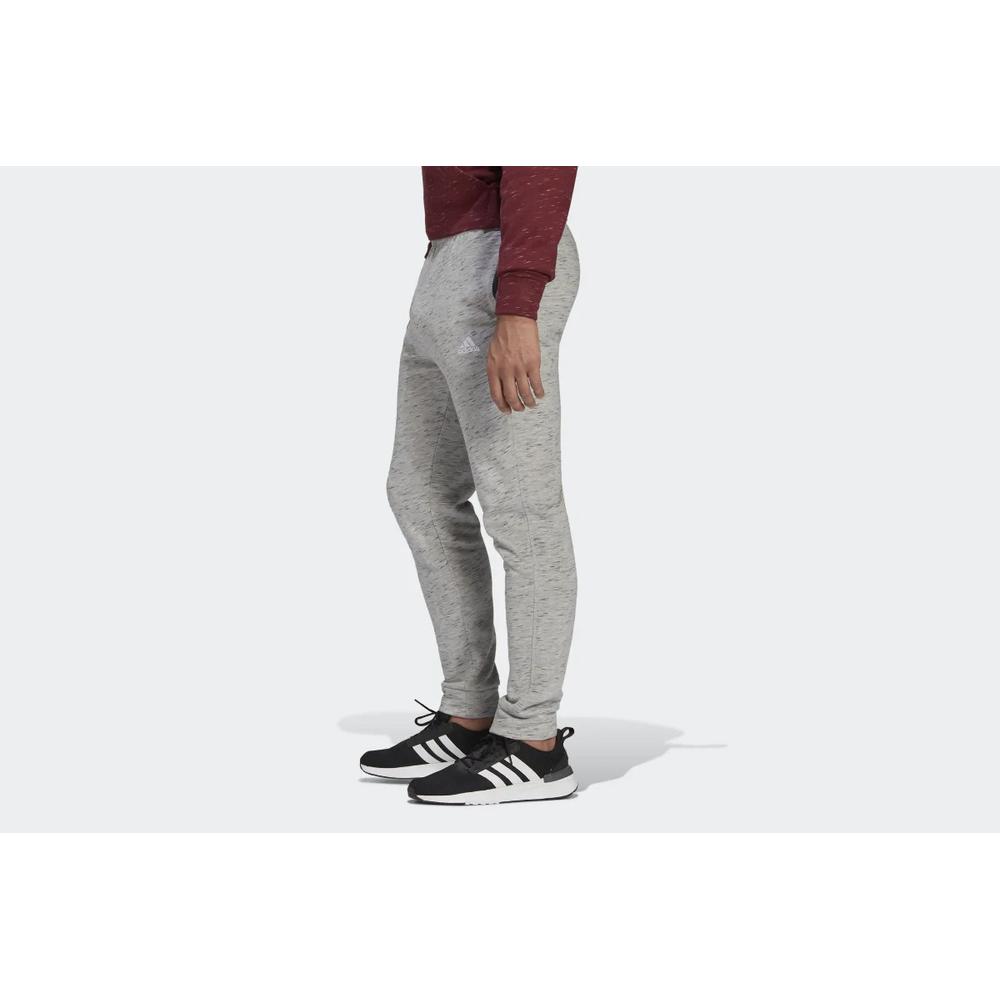 Spodnie adidas Essentials French Terry Melange HE1795 - szare